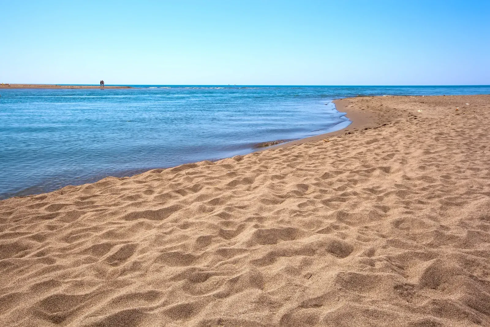 Wild sandy beach at Ada Bojana