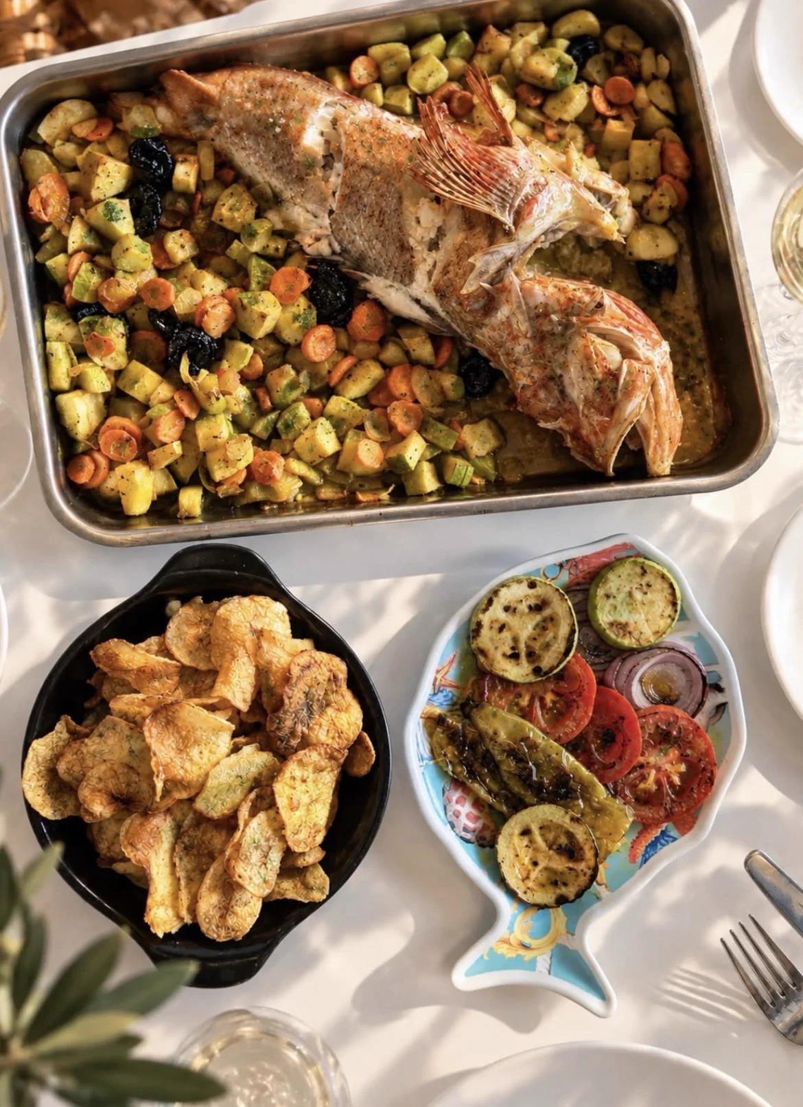 Fresh fish served at Miško