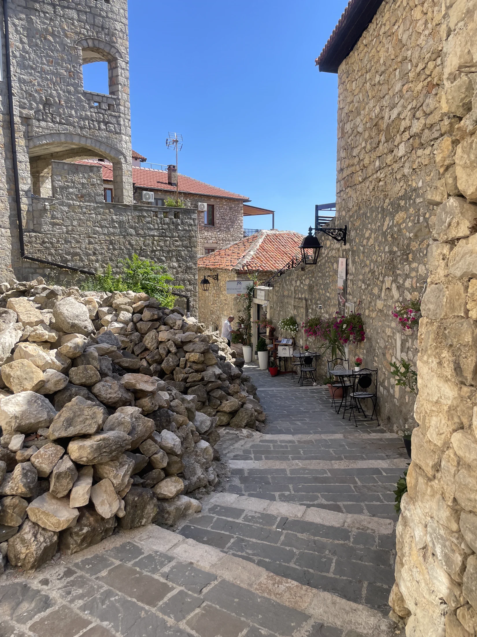 Narrow street in the old city